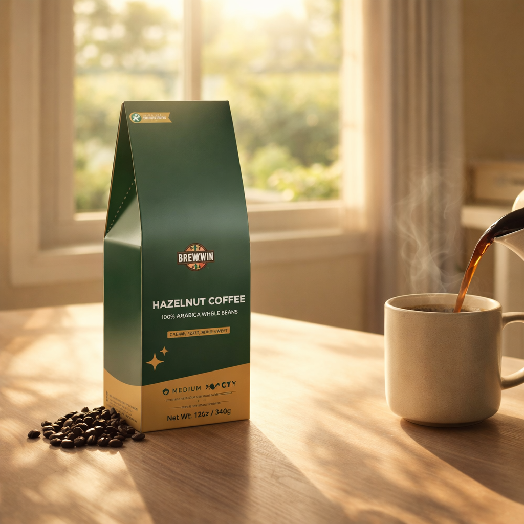 Hazelnut Coffee – Medium Roast Arabica  | 12 oz Whole Bean