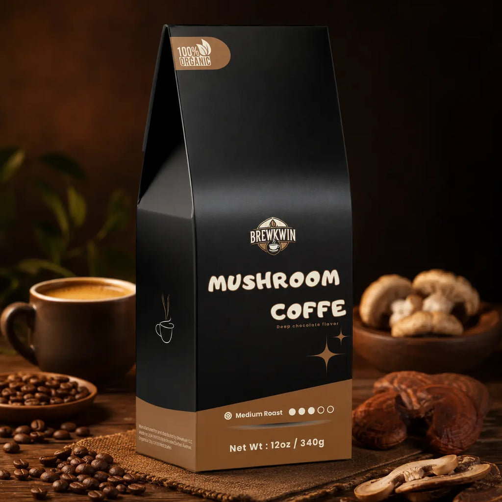 Mushroom Coffee – Medium Roast for Focus & Energy