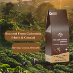 Velvet Cocoa Coffee – Colombian Medium Roast with Rich Chocolate Notes | 100% Arabica Beans