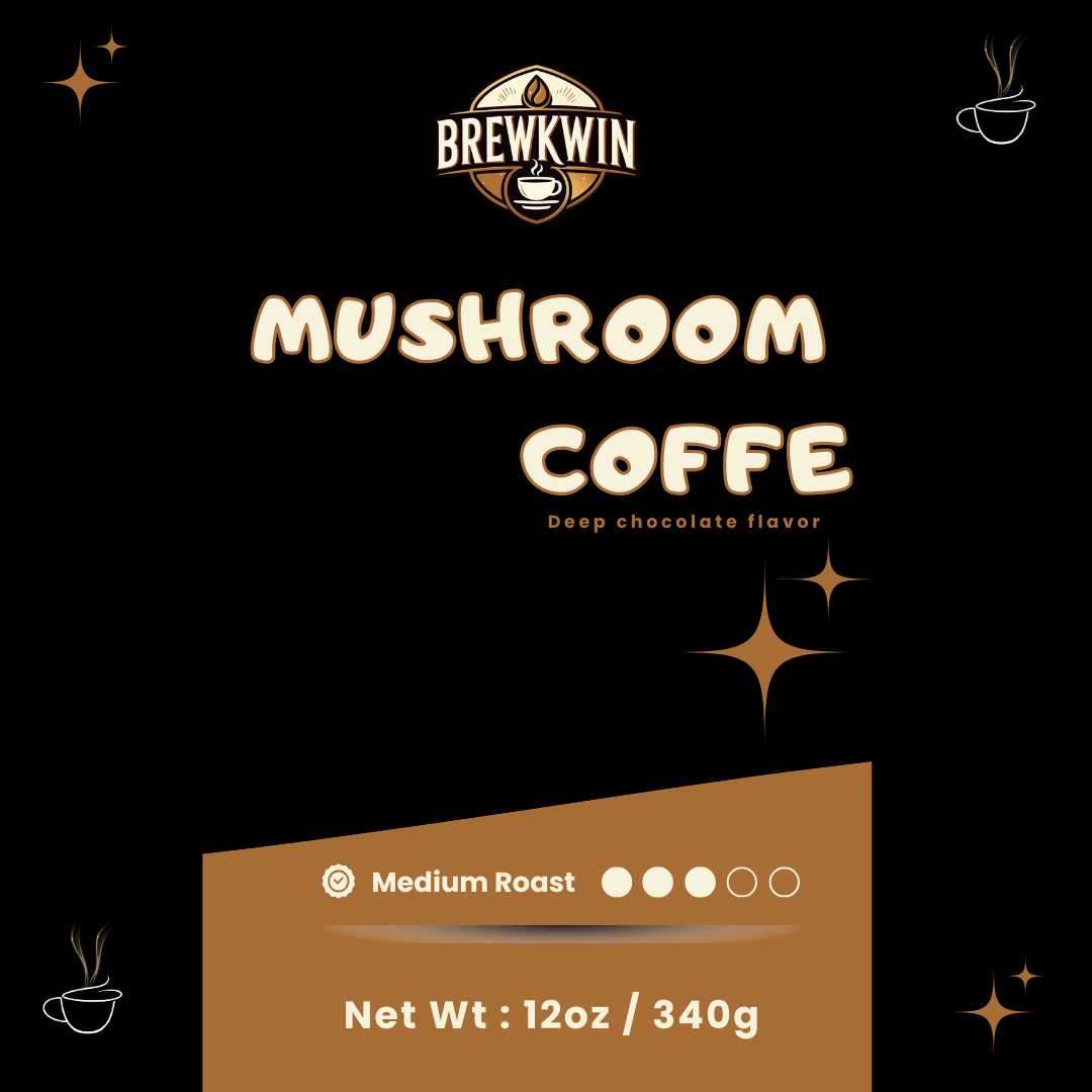 Mushroom Coffee – Lion’s Mane & Chaga Functional Medium Roast for Focus & Energy